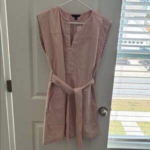Banana Republic Light Pink Belted Mini Dress